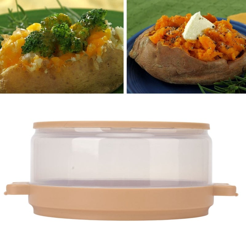 Microwave Baked Potato Cooker: Durable Plastic, Fast Even Cooking - Tender Fluffy Potatoes, Dishwasher Safe for Home Kitchen, Home Bakery Gift - Image 3