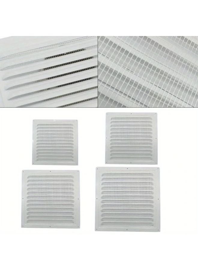 400x400mm Aluminum Heating Cooling Vent Grille Louver With Insect Screen For HVAC Windows Doors - Image 2