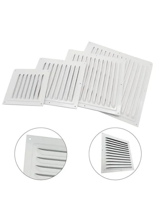 400x400mm Aluminum Heating Cooling Vent Grille Louver With Insect Screen For HVAC Windows Doors - Image 3