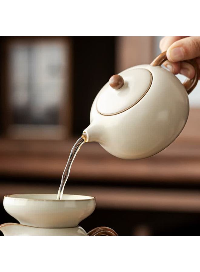 Tangfeng Ru Kiln Kung Fu Tea Set High-end Ceramic Chinese Teapot And Teacup Brewing Set - Image 3