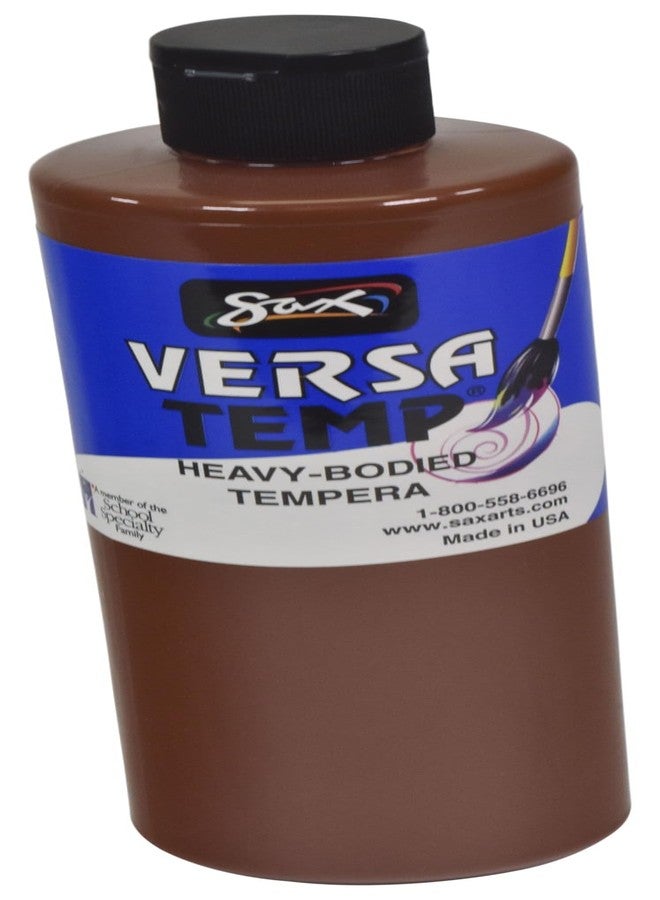 Sax - 1440688 Versatemp Heavy-Bodied Tempera Paint, Brown, 1 Pint - Image 1