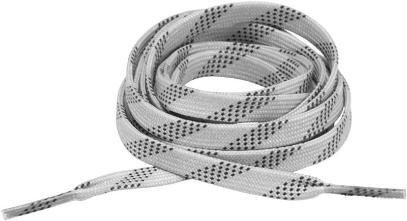 Elite Hockey Prolace Waxed Hockey Laces - Silver Grey with Black Specks, 120" - Image 3
