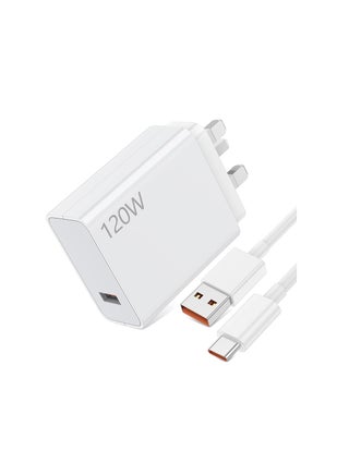 120W Fast Charger Plug for Xiaomi,With USB C Charging Cable 1M for Redmi Note 14 Pro Poco X7,USB Wall Charger Turbo Charge Compatible with Xiaomi Pad 7/6/5 Redmi Note 14 14 Pro 13 12S  11 POCO M6 Mi 15 14 13 12 10T 11 - pzsku/Z1031A430D1CA614FB949Z/45/1748850690/fa5c0976-4ab4-4303-ac00-d2368efa3fac