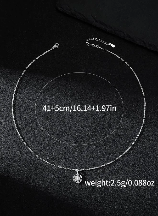 Take Two Snowflake Pendant Necklace
