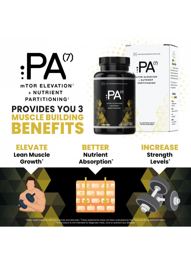 HPN HPN PA(7) Phosphatidic Acid Muscle Builder Top Natural Muscle Builder - Boost mTOR | Build Mass and Strength from Your Workout | 30 Day Supply  - Image 4