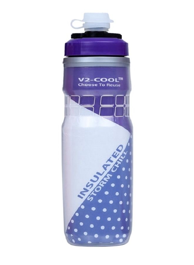 Storm Insulated Bike Water Bottle with Free Silicon Mudcap Blue 620ml