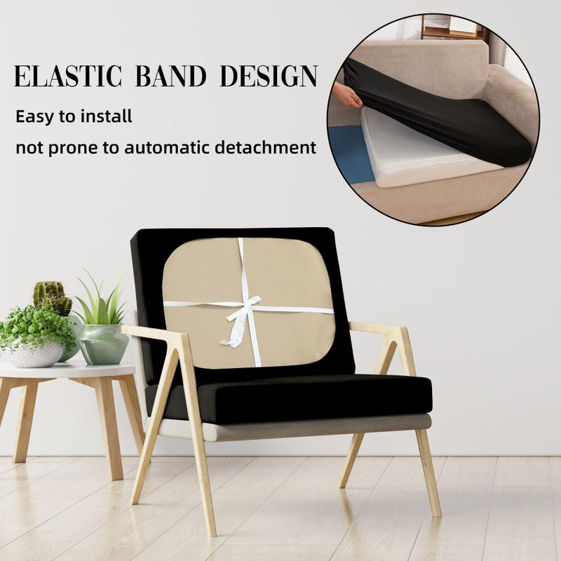 SUKAIKEQA Outdoor Cushion Covers Set,12PCS Waterproof Patio Furniture Couch Seat Slipcovers, Replacement for Sofa Sectional Chair(Coverï¼ŒOnly) - Image 5