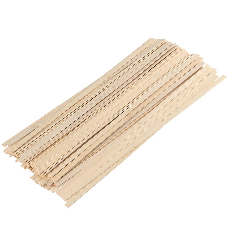 HAKZEON 300 PCS 15.5 Inch Natural Bamboo Sticks, Extra-Long, 0.35 Inches Wide Flat Wooden Paint Sticks for Crafting, Arts and DIY Projects, Sign-Making - Image 4
