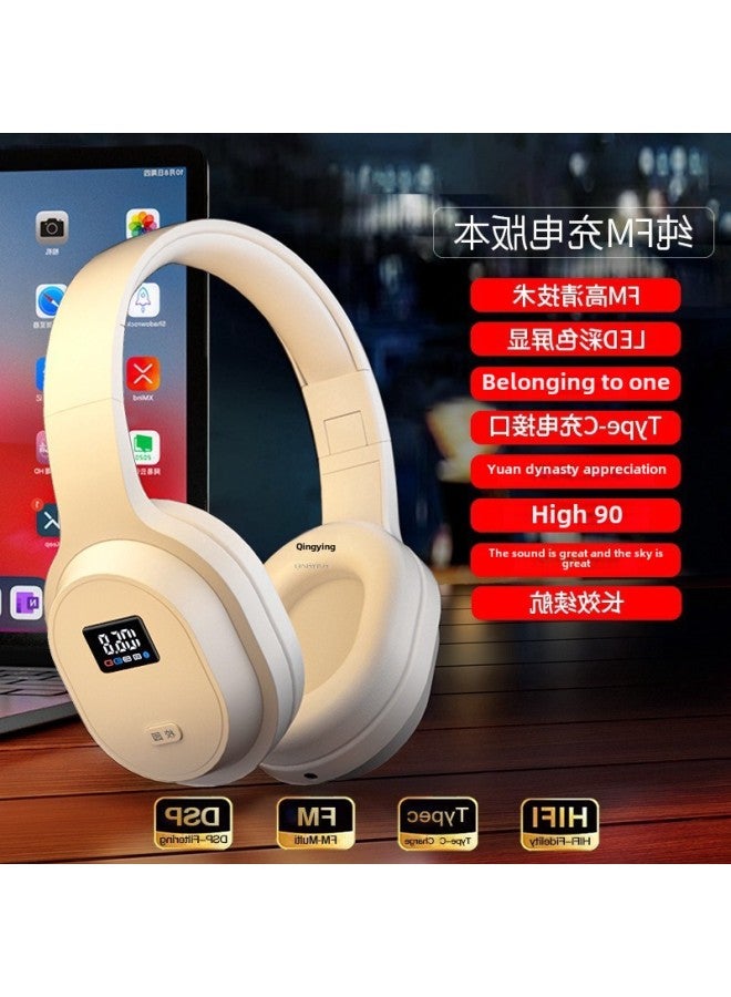 FM Radio Bluetooth 46 English Listening Special 8, 4, 6, 4 UDD Headset For University FM-Colour:White Qingying Classic Qingying Fm Frequency Modulation/time Display + Free Battery Qingying Package One Earphones + Belt  - Image 4