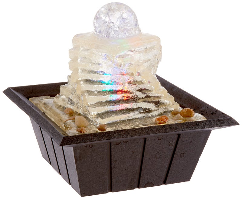 OK Lighting OK Lighting 8 H Table Fountain with Light 