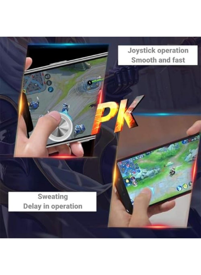 عصا تحكم للألعاب للهواتف المحمولة، وحدة التحكم اللمسية للألعاب، جهاز تحكم للأيباد وآيفون وأندرويد والتابلت، عصا تحكم للألعاب اللمسية، وحدة تحكم ألعاب ممتعة للتابلت (عبوة 2) - Image 3