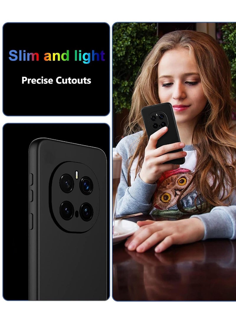 دبليو تيك غطاء جراب هونر ماجيك 7 برو 5 جي 2024 بريميوم سيليكون سائل ناعم - أسود - Image 5