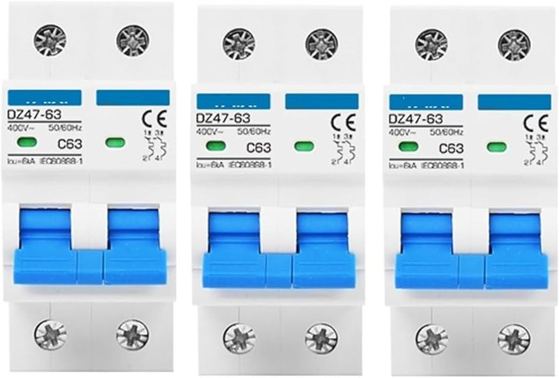 3P 50A AC Type 2P MCB Circuit Breaker 6A 16A 20A 25A 32A Current Protector 230V 400V - Image 2