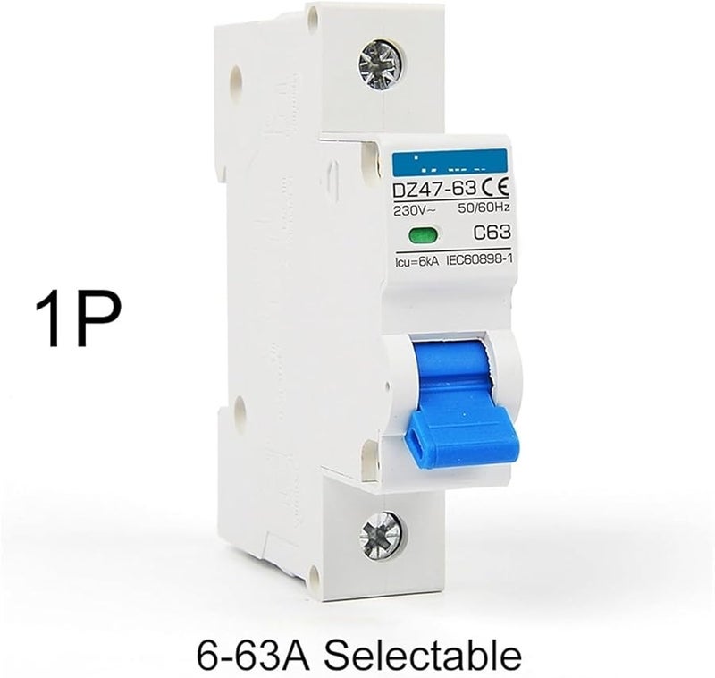 3P 50A AC Type 2P MCB Circuit Breaker 6A 16A 20A 25A 32A Current Protector 230V 400V - Image 4