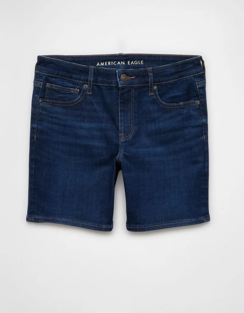 AE Next Level High-Waisted Skinny Bermuda Denim Short