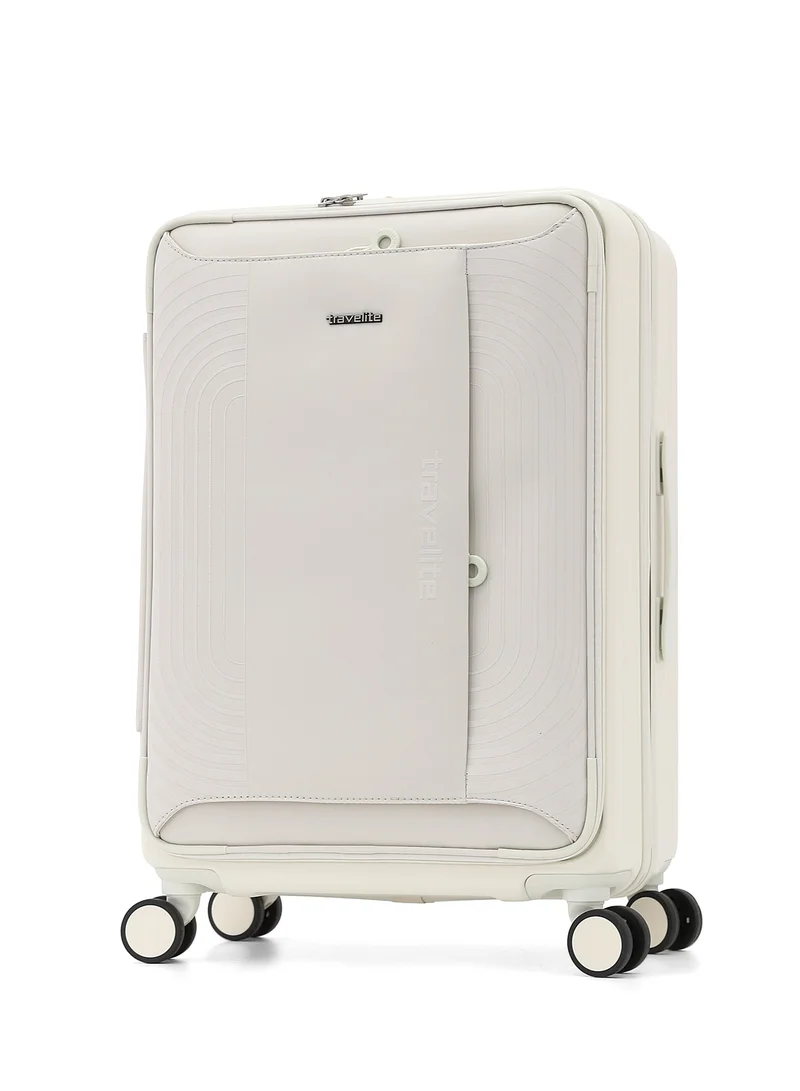ترافلايت Travelite 4-Piece Hardside Luggage Set 28” Large, 24” Medium, 20” Carry-On + Makeup Bag, Polycarbonate (PC
