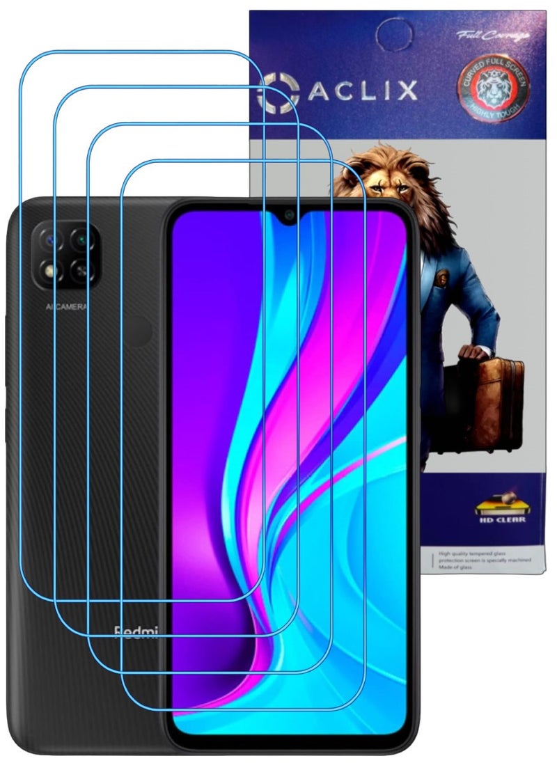 أكاليكس 4 قطع، حماية شاشة،  لهاتف شاومي Redmi 9C ، جودة ممتازة. - Image 1