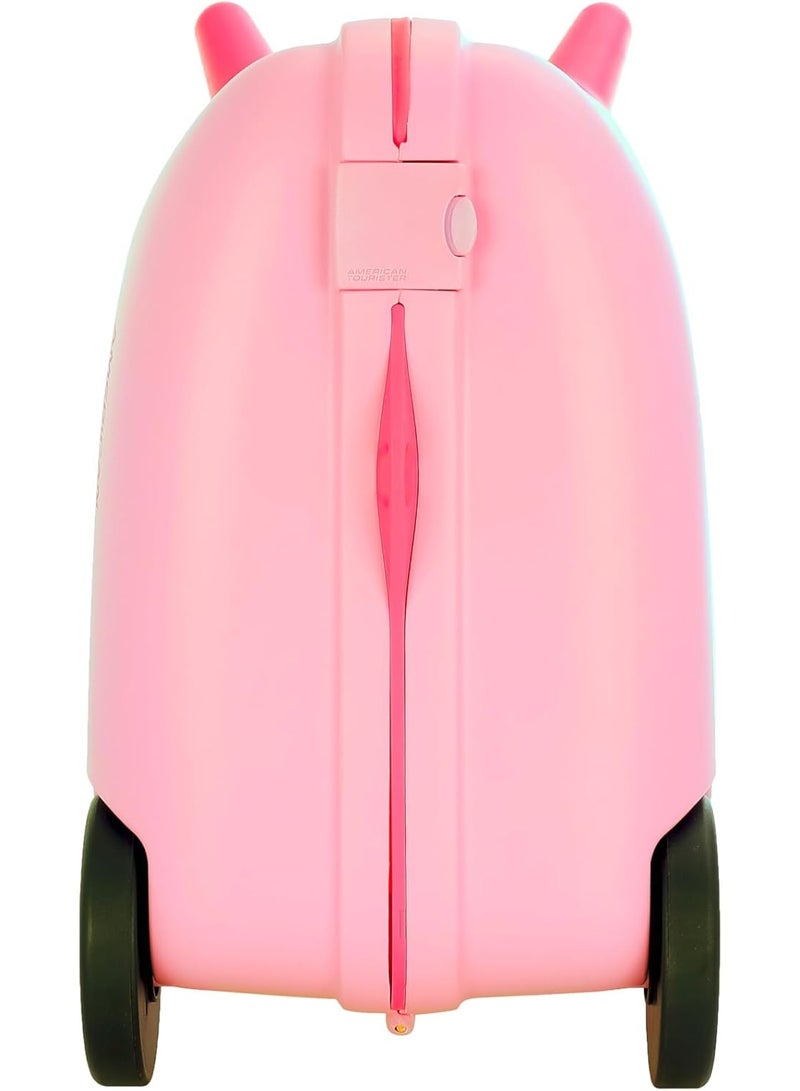 American Tourister SKIDDLE SP 39.5 cm Small Cabin Polypropylene (PP) Hard 4 Wheels Spinner Kid Luggage/Suitcase/Trolley Bag for Travel (Light Pink Unicorn), Light pink unicorn, S, RIDABLE KIDS LUGGAGE - Image 3