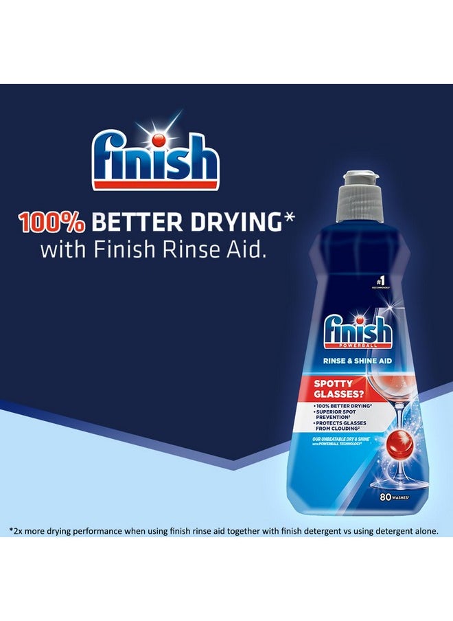 Finish - Finish Rinse Aid, Shine & Dry- 400 ml (Pack of 2) - Image 1