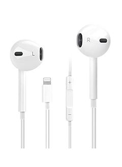 Wired Earphones for iPhone 7/8 Plus/ X/XR/XS Max/11/12 Pro Max (White)