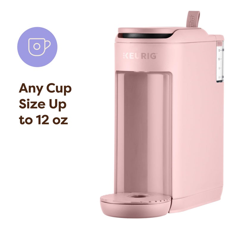 Keurig صانعة القهوة كوريغ K-Mini ميت، لصنع كوب واحد من كبسولات K-Cup، تحضر حتى 12 أونصة، آلة قهوة مدمجة محمولة للمساحات الصغيرة، رائعة للغرف الجامعية والمكاتب، رمال وردية - Image 3