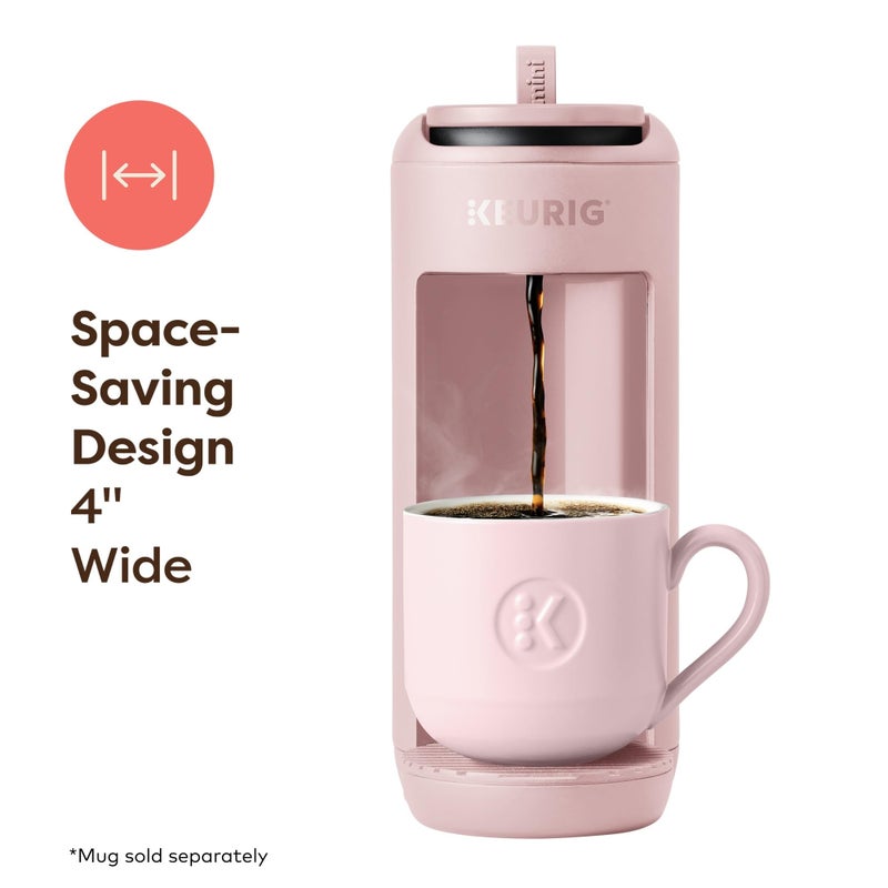 Keurig صانعة القهوة كوريغ K-Mini ميت، لصنع كوب واحد من كبسولات K-Cup، تحضر حتى 12 أونصة، آلة قهوة مدمجة محمولة للمساحات الصغيرة، رائعة للغرف الجامعية والمكاتب، رمال وردية - Image 2