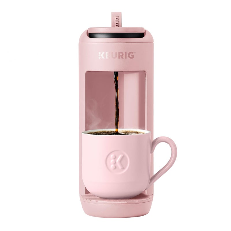 Keurig صانعة القهوة كوريغ K-Mini ميت، لصنع كوب واحد من كبسولات K-Cup، تحضر حتى 12 أونصة، آلة قهوة مدمجة محمولة للمساحات الصغيرة، رائعة للغرف الجامعية والمكاتب، رمال وردية - Image 1