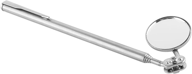 Telescopic Inspection Mirror 30mm Swivel Ball Joint Stainless Steel Adjustable Shaft 600mm Pen 30X600mm - Image 1