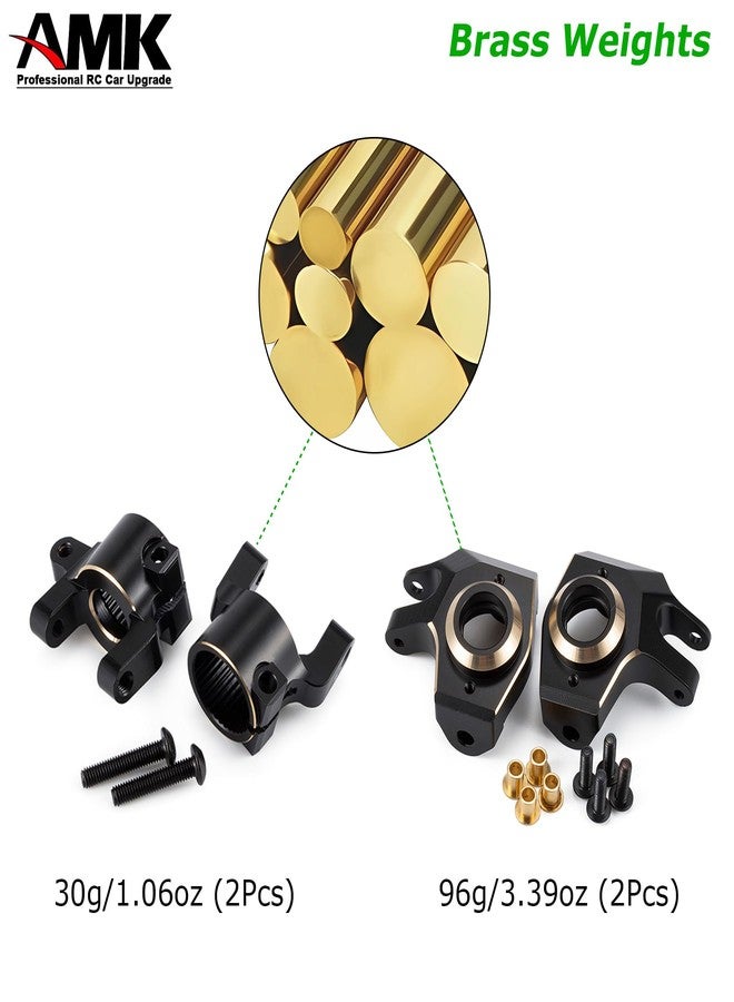 AMK SCX10 II Brass Weights C Hub 30g Caster Blocks 96g Steering Knuckles for Front Axle for 1/10 RC Crawler AR44 Axial SCX10 Upgrades - Image 3