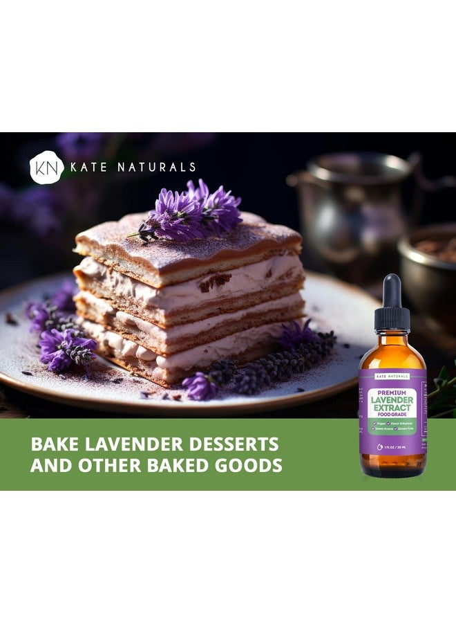 كيت ناتشورالز مستخلص الخزامى من كيت ناتشورالز للخبز والمشروبات والقهوة واللاتيه. نكهة زيت الخزامى الصالحة للأكل للطبخ (1 أونصة، خالي من السكر) - Image 3