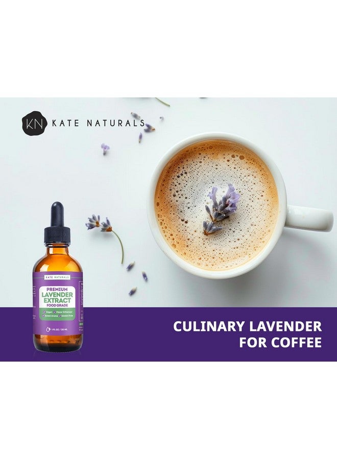 كيت ناتشورالز مستخلص الخزامى من كيت ناتشورالز للخبز والمشروبات والقهوة واللاتيه. نكهة زيت الخزامى الصالحة للأكل للطبخ (1 أونصة، خالي من السكر) - Image 2