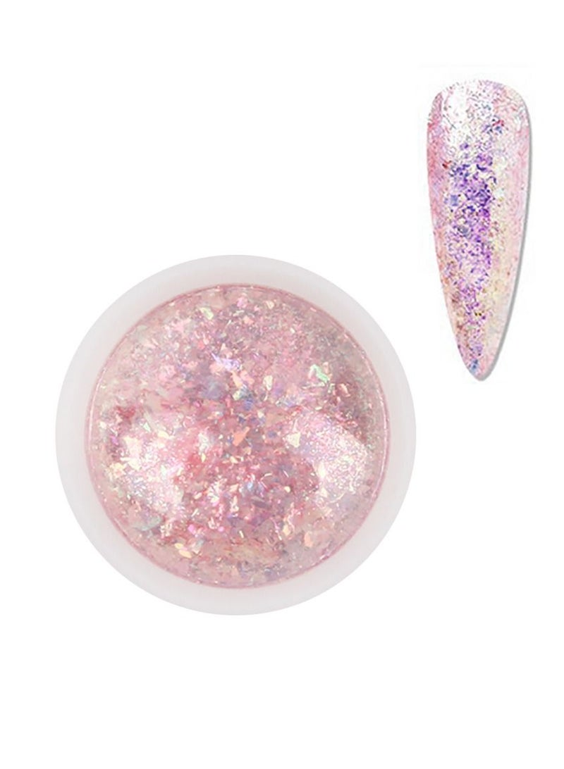 brunson رقائق ورقية لتزيين الأظافر، ملصقات رقائق ورقية لتزيين الأظافر، زجاجة رقائق ورقية لتزيين الأظافر بألوان مختلطة، إكسسوارات تصميم DIY لتزيين الأظافر/المكياج/الترقيع/فن الأظافر - Image 1