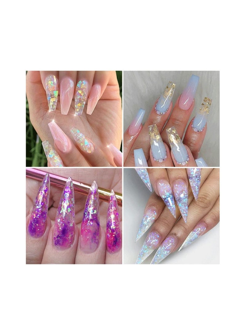 brunson رقائق ورقية لتزيين الأظافر، ملصقات رقائق ورقية لتزيين الأظافر، زجاجة رقائق ورقية لتزيين الأظافر بألوان مختلطة، إكسسوارات تصميم DIY لتزيين الأظافر/المكياج/الترقيع/فن الأظافر - Image 4