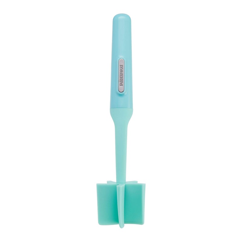 Farberware Heat Resistant Nylon Meat and Potato Masher Safe for NonStick Cookware Aqua Sky