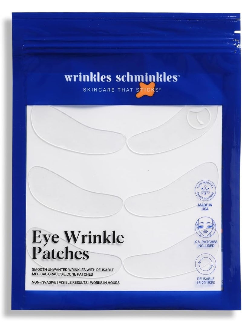 WRINKLES SCHMINKLES Wrinkles Schminkles Under Eye Patches  Rejuvenate Wrinkles with Medical Grade Silicone Reusable AntiWrinkle Patches for Under Eye Treatment Banish Dark Circles 3 Pairs 
