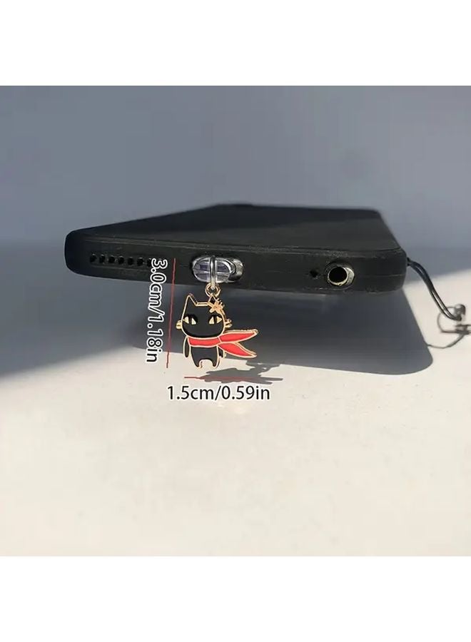 قابس غبار هاتف قط الكونغ فو لآيفون 6 14 منفذ زخرفة الجوال حامي منفذ الشحن - Image 3