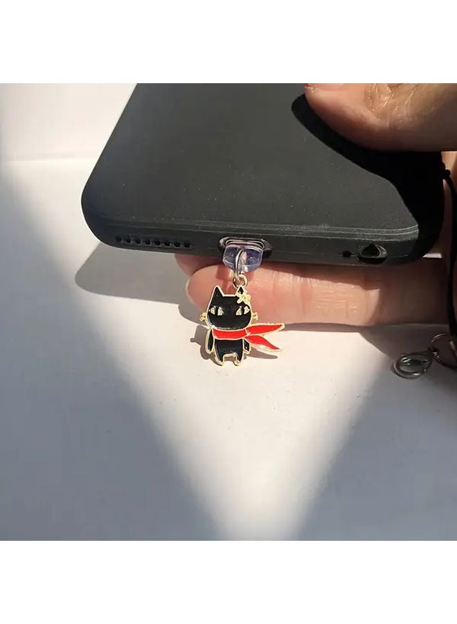 قابس غبار هاتف قط الكونغ فو لآيفون 6 14 منفذ زخرفة الجوال حامي منفذ الشحن - Image 1