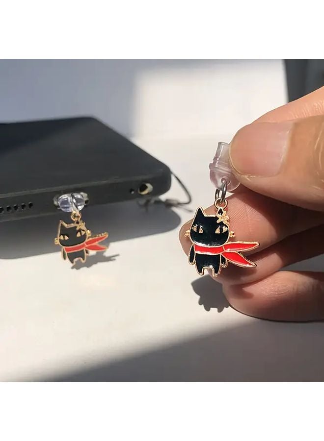 قابس غبار هاتف قط الكونغ فو لآيفون 6 14 منفذ زخرفة الجوال حامي منفذ الشحن - Image 4