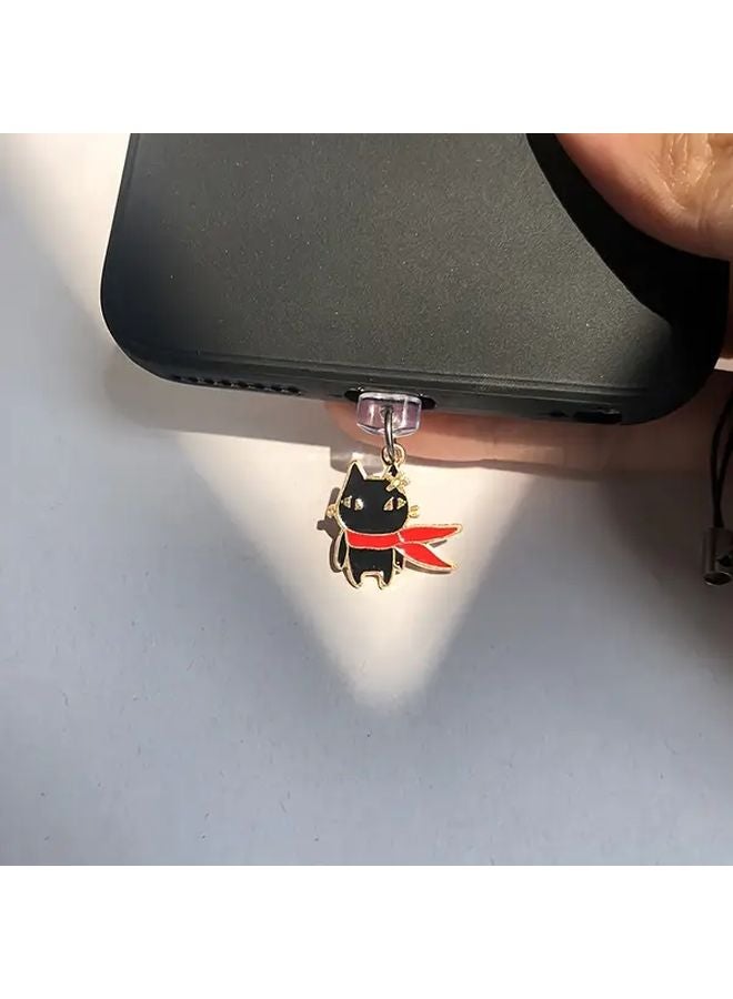 قابس غبار هاتف قط الكونغ فو لآيفون 6 14 منفذ زخرفة الجوال حامي منفذ الشحن - Image 2