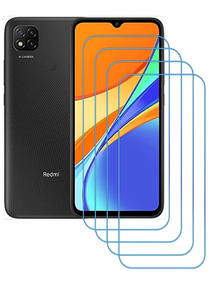 ACLIX 4 Pieces Antistatic ESD Dustproof Premium Quality High Definition Clear Tempered Glass Screen Protector Designed For Xiaomi Redmi 9C - Image 1