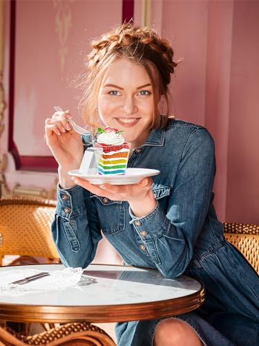 NEEBAKE 60 Sets 5oz Dessert Cups with Lids and Spoon - Parfait Cups with Lids for Appetizer for Party, Plastic Mini Dessert Cups with Spoons Clear with Lids - Image 5