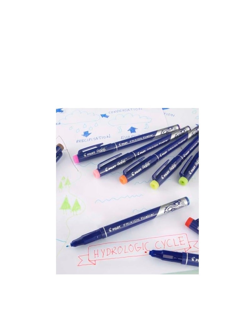 بايلوت مجموعة أقلام تحديد فريكسون فاينلاينر مكونة من 6 قطع متعدد الألوان - Image 3