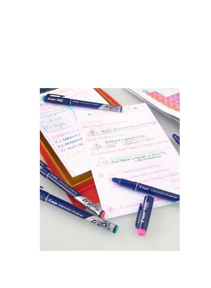 بايلوت مجموعة أقلام تحديد فريكسون فاينلاينر مكونة من 6 قطع متعدد الألوان - Image 4