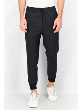 THE KOOPLES Men Regular Fit Solid Jogger Pants, Black  - Image 1