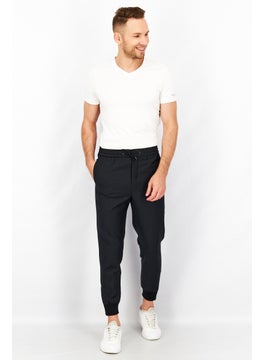 THE KOOPLES Men Regular Fit Solid Jogger Pants, Black  - Image 3