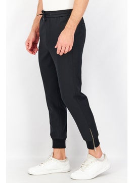 THE KOOPLES Men Regular Fit Solid Jogger Pants, Black  - Image 2