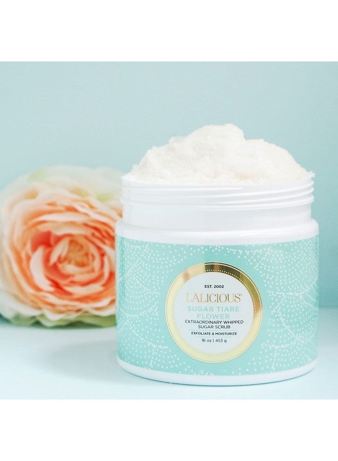 LaLicious Sugar Tiare Flower Extraordinary Whipped Sugar Scrub - Cane Sugar Body & Foot Scrub, Exfoliating & Moisturizing Skin Care with Coconut Oil & Honey, No Parabens (2oz) - Image 4