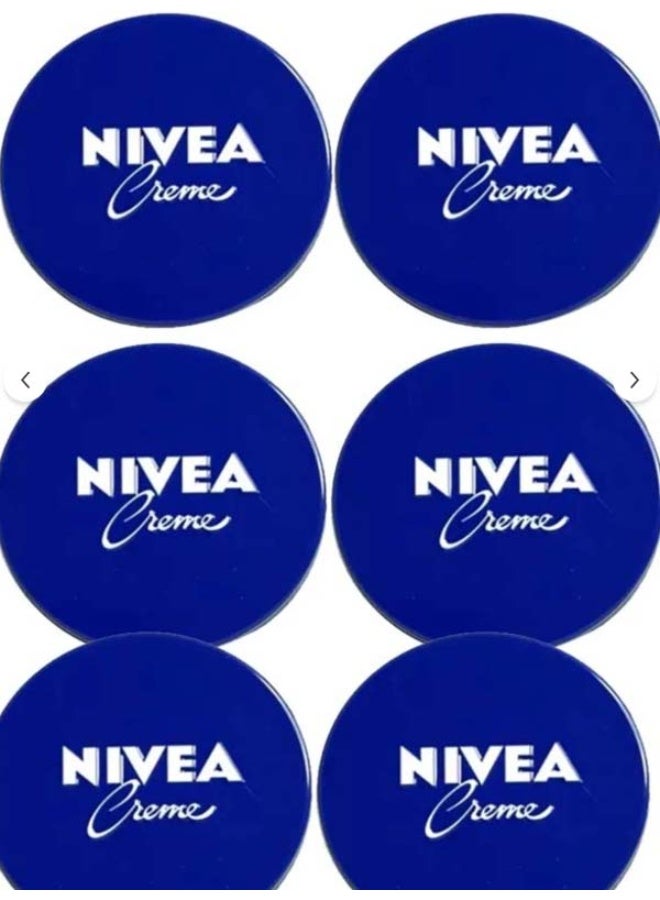NIVEA Multi-Use Moisturizing Cream for Face, Body and Hands, 6 x 400ml