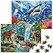 SITODIER Puzzles for Kids Ages 46 2 Pack 100 Pieces Jigsaw Puzzles for Kids 35 46 Forest Animals and Ocean Life Learning Educational Games Beautiful Gift for Kid Toddlers 38 - Image 2