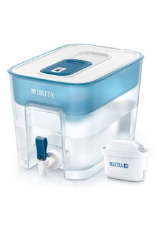 BRITA BRITA Flow Portable Water Filter| MicroFlow Technology reduces limescale, heavy metal & chlorine| Powerful Ion Exchange Pearls| Active Carbon| Non-Electric| Counter Top Installed| BPA-Free| 8.2L  - Image 1